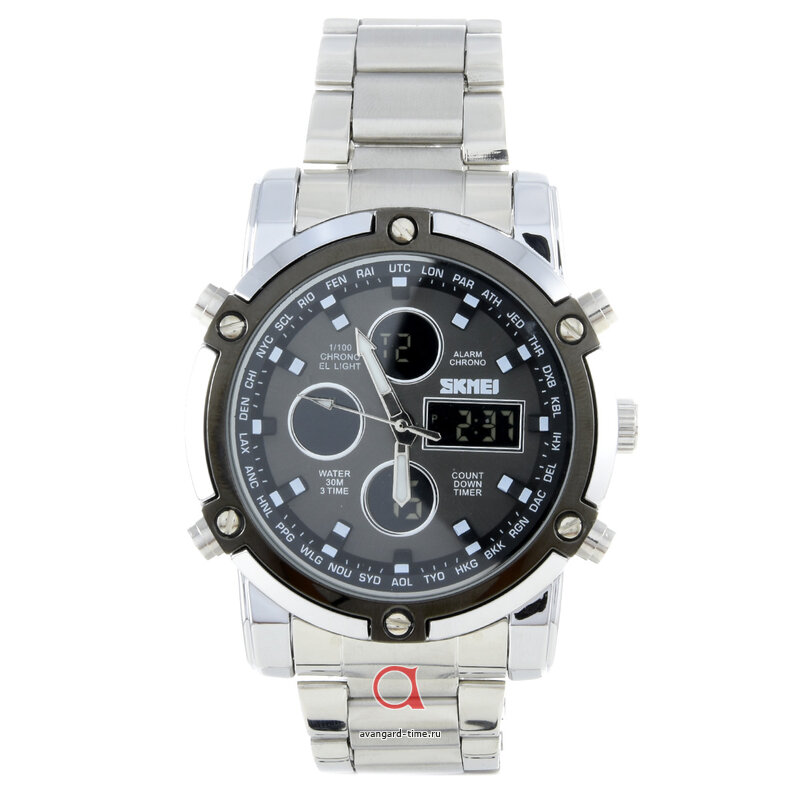   Skmei 1389SIBK silver/black  