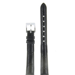 Nagata 12 мм чер croco с серебряной застёжкой