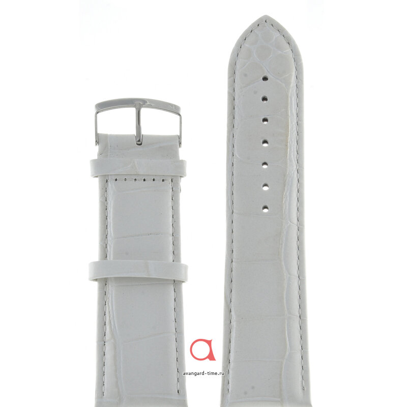 Ремешки Modeno 26 мм бел croco с серебряной застёжкой A000 купить оптом
