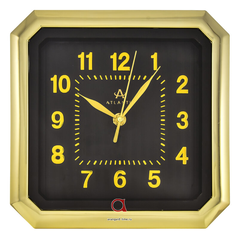 Настенные часы Atlantis TLD-6456 чер циферблат купить оптом