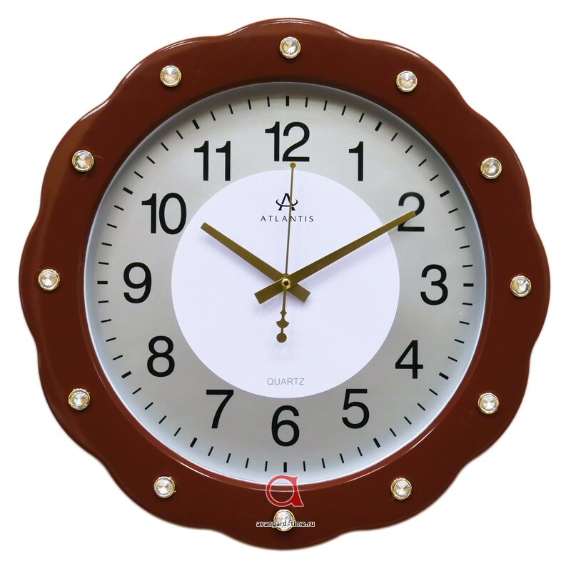 Настенные часы Atlantis 761A коричневый купить оптом