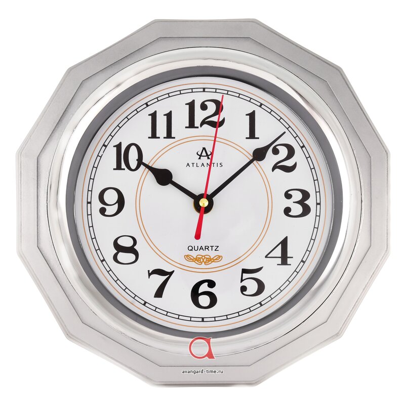 Настенные часы Atlantis TLD-6040 серебро купить оптом