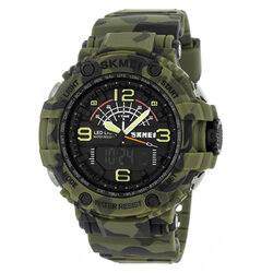 Skmei 1617CMGN amry green camouflage