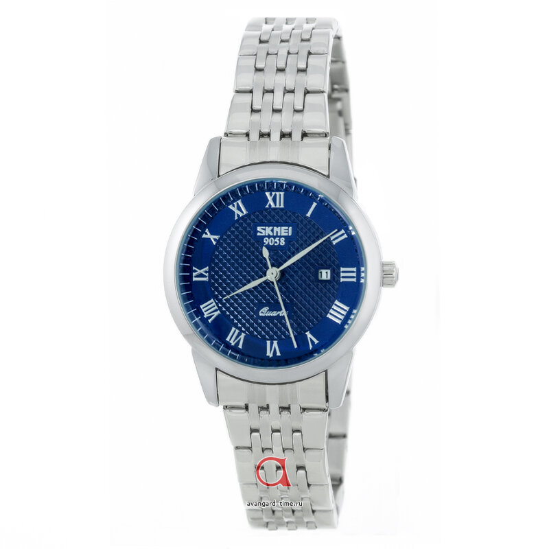   Skmei 9058SBU-S blue(lady) stainless steel  