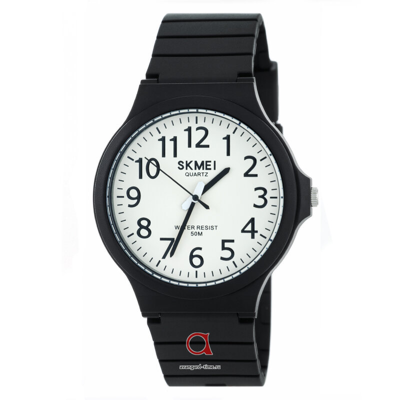   Skmei 2108BKWT-AC black/white-arabic numerals  