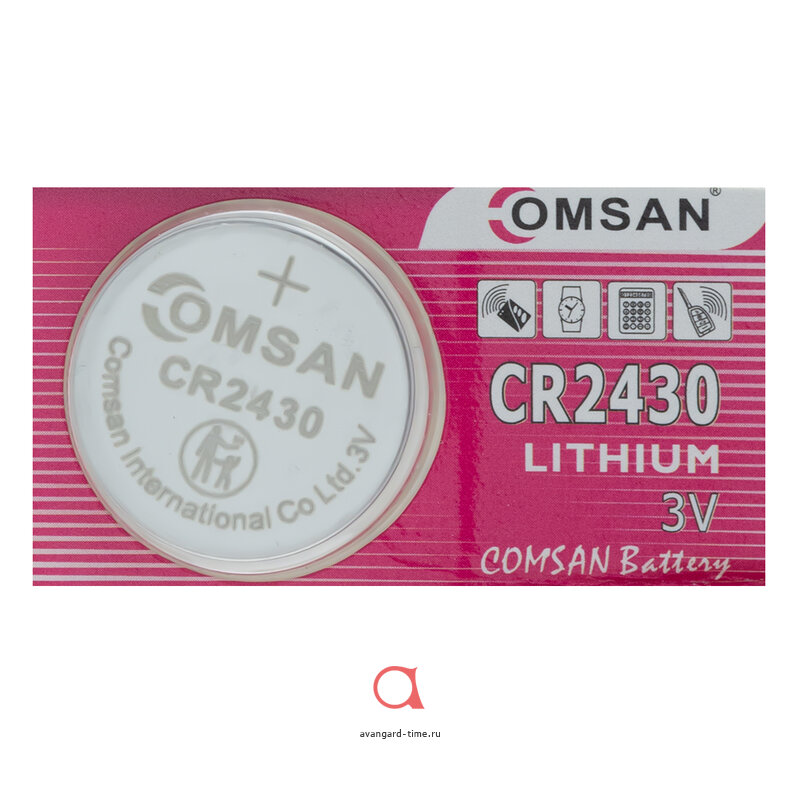    COMSAN CR2430, LITHIUM  