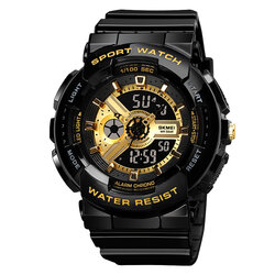 Skmei 1689BKGD black/gold (small size)