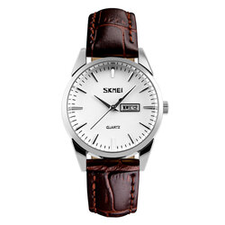 Skmei 9073SIWT-S silver/white (lady)