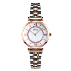 Skmei 9198TRGWTH-S rose gold/silver-white lady size