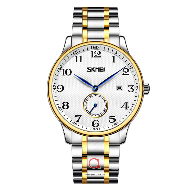   Skmei 9297GDSI-AC gold/silver-arabic numerals  