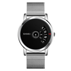 Skmei 1260MHSIBK silver/black mesh belt