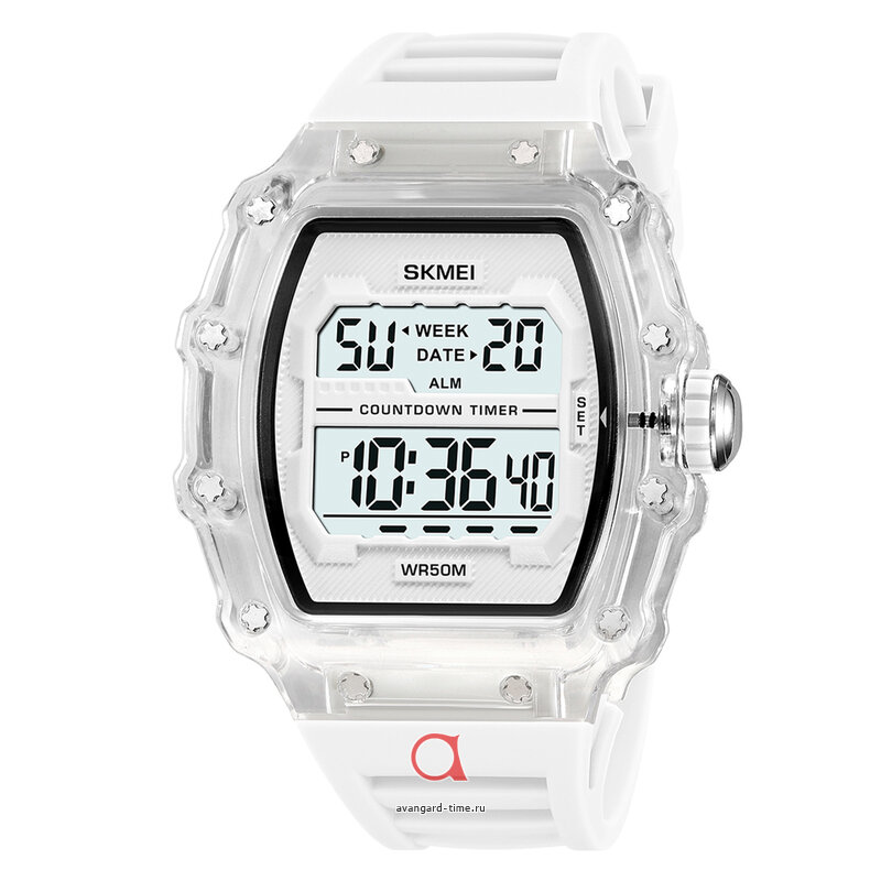   Skmei 2296WT white-transparent/white  