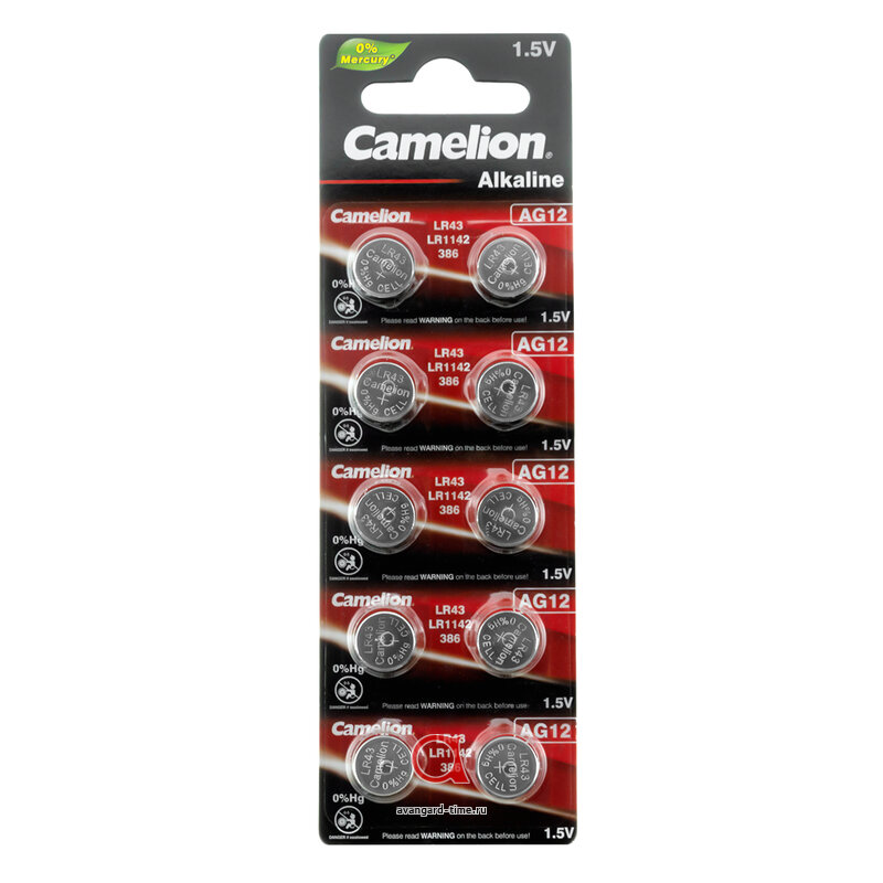    Camelion AG12/10BL LR43  