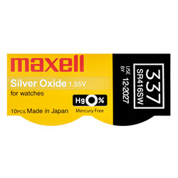 MAXELL SR-416SW (337) 10 BOX 0% Hg  