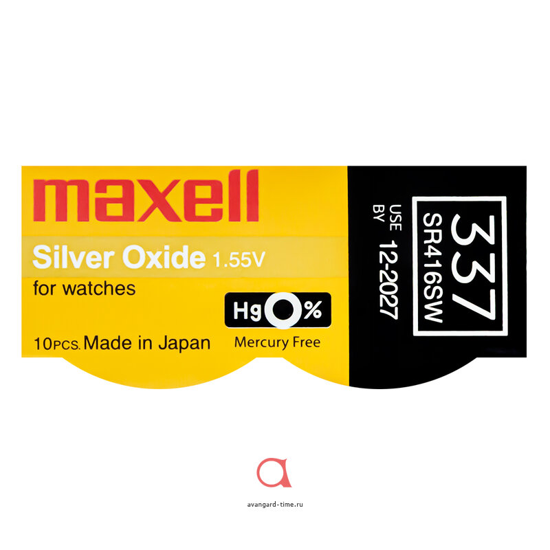    MAXELL SR-416SW (337) 10 BOX 0% Hg    