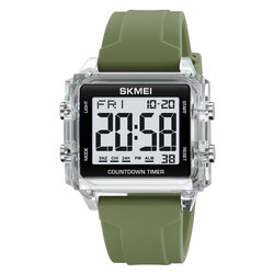 Skmei 2320LTGN white transparent /light green