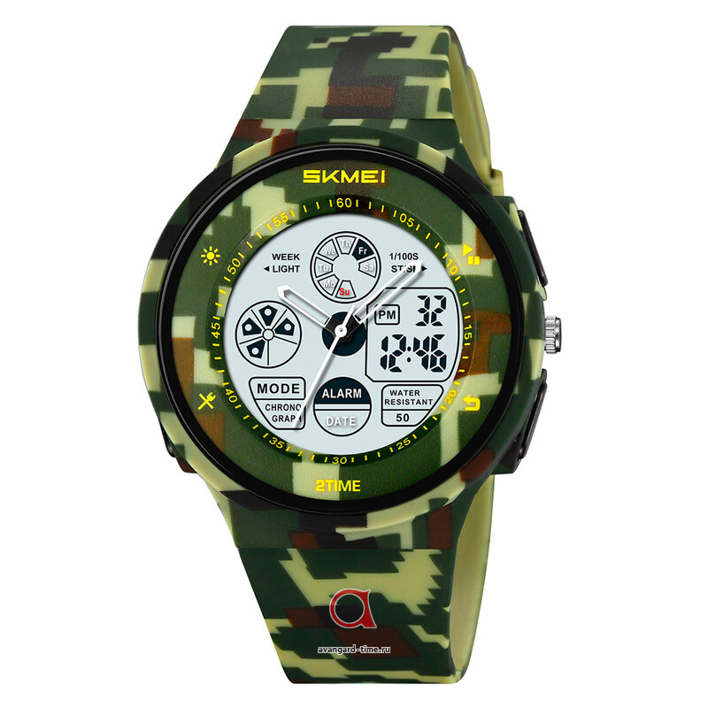   Skmei 2346CMGN army green camo  