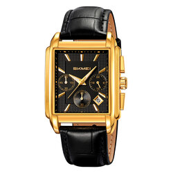 Skmei 2339LGDBK gold/black-leather