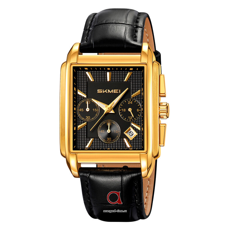   Skmei 2339LGDBK gold/black-leather  