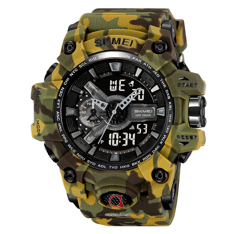 Наручные часы Skmei 2396CMGN army camo купить оптом