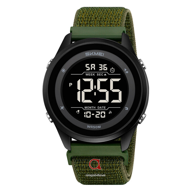�������� ���� Skmei 2498NAGBK army green/black-nylon ������ �����