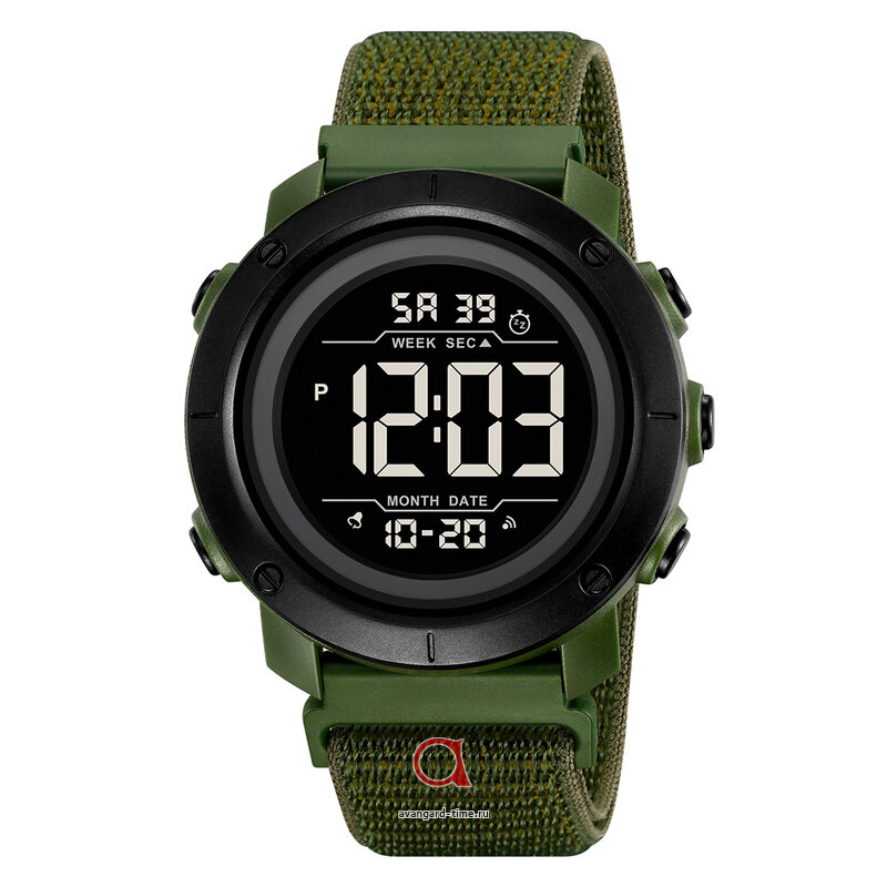 �������� ���� Skmei 2497NAGBK army green/black-nylon ������ �����