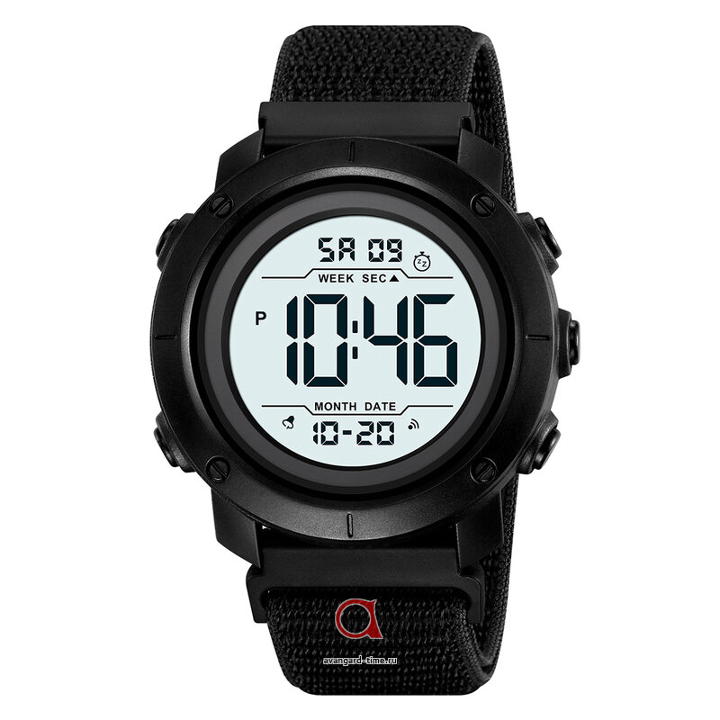 �������� ���� Skmei 2497NBKWT black/white-nylon ������ �����