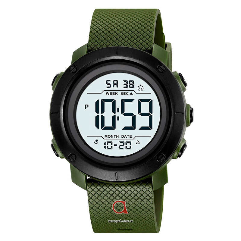 �������� ���� Skmei 2497PAGWT army green/white-tpu ������ �����