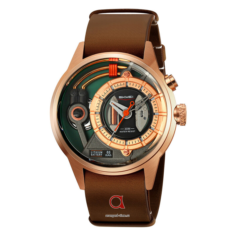 �������� ���� Skmei 2333RGBN rose gold/brown ������ �����