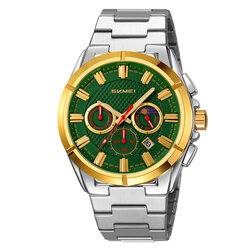 Skmei 9355TGDGN silver gold/green