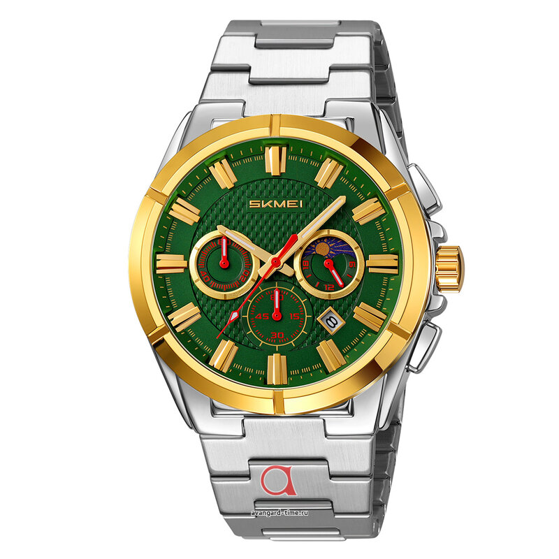   Skmei 9355TGDGN silver gold/green  