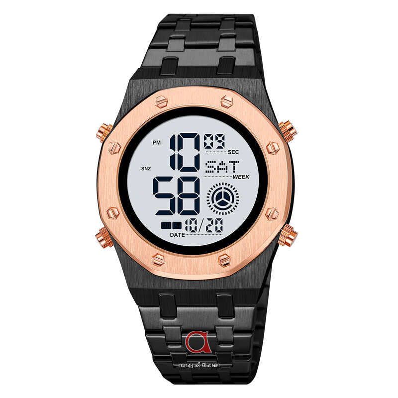 �������� ���� Skmei 2073BKRGWT black/rose gold-white ������ �����