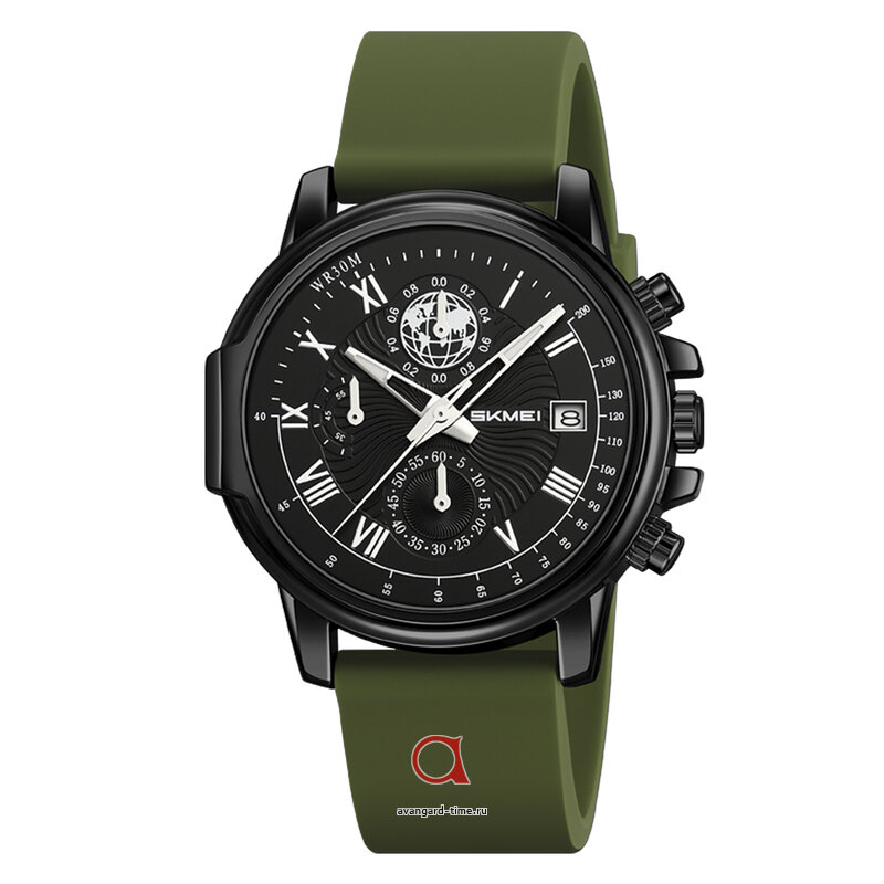 �������� ���� Skmei 2468BKAG black/army green ������ �����