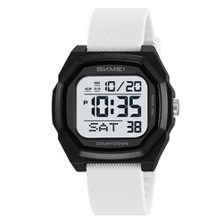 Skmei 2495PWT white-silica gel