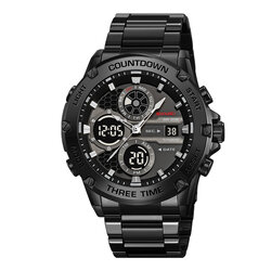 Skmei 2502SBK black-steel