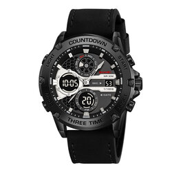 Skmei 2502LBKBK black/black-leather