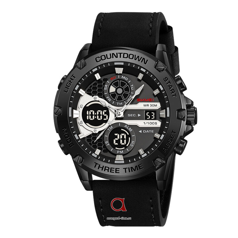 �������� ���� Skmei 2502LBKBK black/black-leather ������ �����