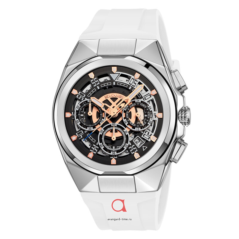 �������� ���� Skmei 9377SIWT silver/white ������ �����