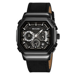 Skmei 2518LBKBK black/black-leather