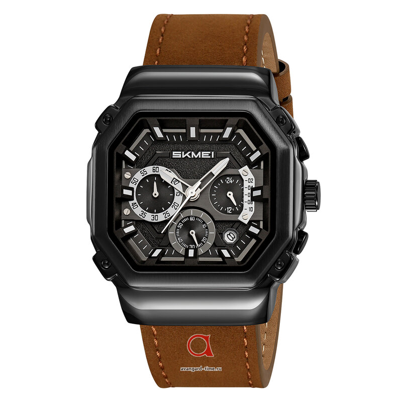 �������� ���� Skmei 2518LBKDKBN black/dark brown-leather ������ �����