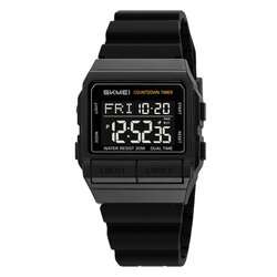 Skmei 2475PBKBK black-black (silica gel strap)