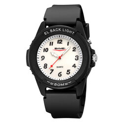 Skmei 2433BKWT-AC black/white-number