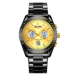Skmei 2503BKGDWT black/gold/white-stainless steel