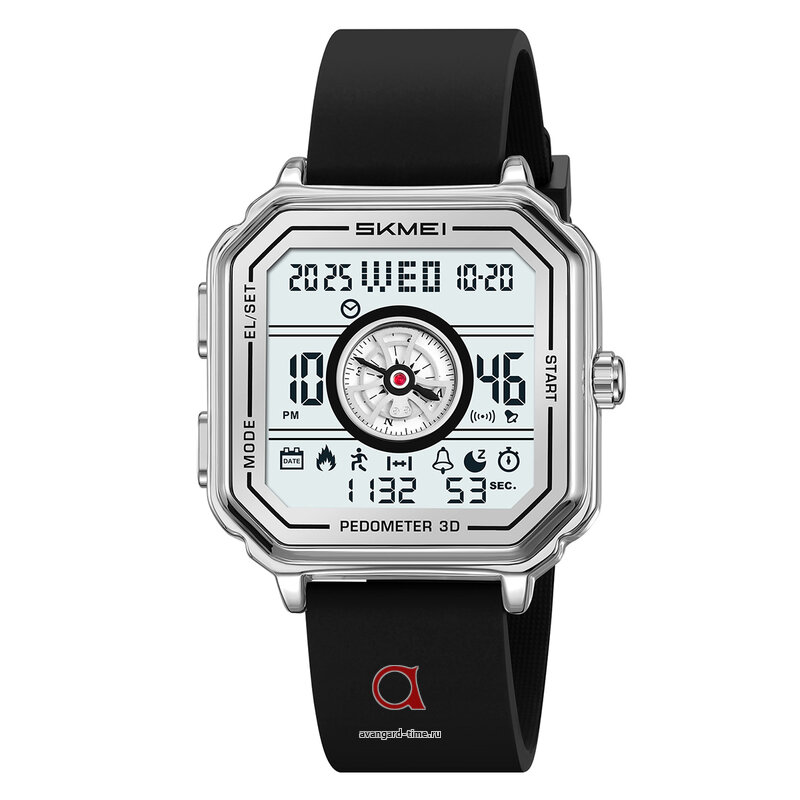 �������� ���� Skmei 2507PSI silver (silica gel strap) ������ �����