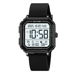 Skmei 2559PBK black(silica gel strap)