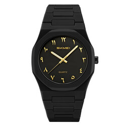 Skmei 2615BKBK-AR black-arabic(gold)