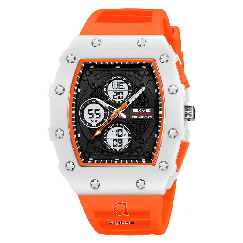 �������� ���� Skmei 2605WTOG white/orange ������ �����
