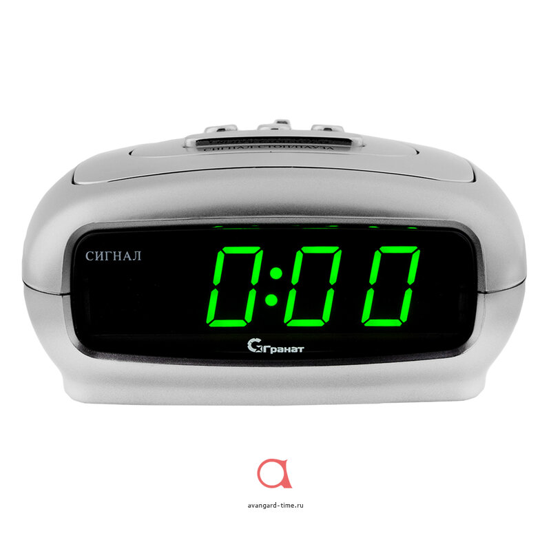 Сетевые часы ГРАНАТ C-1235-Зел будильник сетевой купить оптом