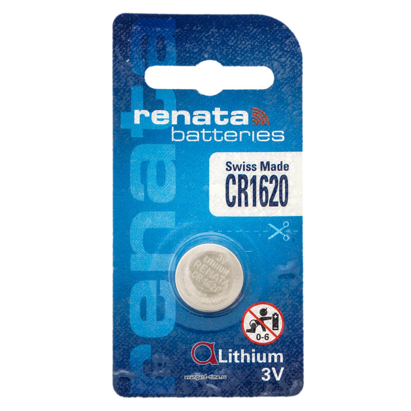 Батарейки для часов RENATA CR1620 купить оптом
