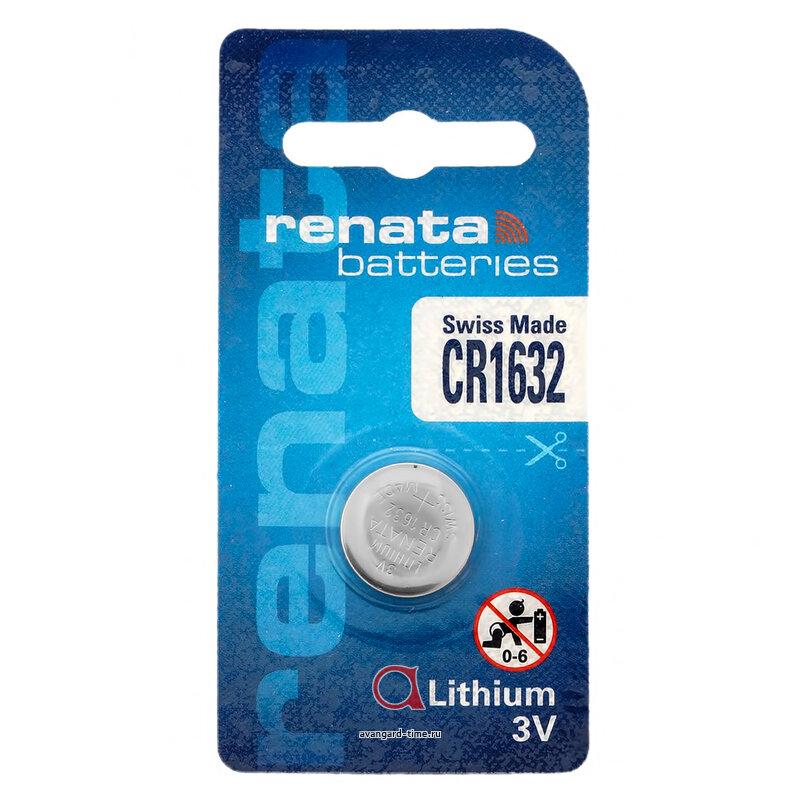 Батарейки для часов RENATA CR1632 купить оптом